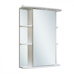 Зеркальный шкаф Runo Гиро R 00000000020 55 см (белый)