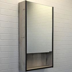 Зеркальный шкаф Comforty Вена 00-00006652 45 см (дуб дымчатый)
