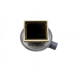 Душевой трап Pestan Confluo Standard Black Glass 1 Gold 13000152 150 мм (черный/золото)