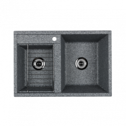 Мойка кухонная Aquaton Делия 78 DBL 2 780*520 мм (серый)