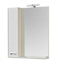 Зеркальный шкаф Aquaton Бекка 70 см (белый/дуб сомерсет)