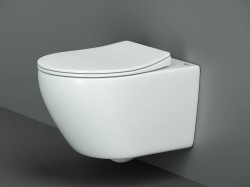 Подвесной унитаз Ceramica Nova Pearl CN8001 безободковый  (белый)