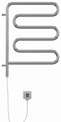 Электрический полотенцесушитель Terminus Ш-образный 650*480 мм (хром) поворотный