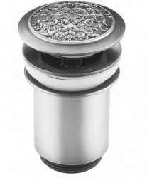 Донный клапан для раковины Zorg AZR 2 SL (серебро)