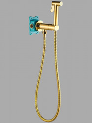 Гигиенический душ со смесителем ALMAes Agata AL-877-08 (золото)