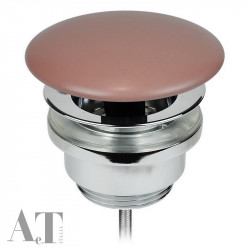 Донный клапан для раковины AeT A038142 clic-clack (розовый матовый)