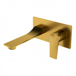 Встраиваемый смеситель для раковины WasserKRAFT Aisch 5530 (золото матовое)