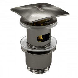 Донный клапан для раковины WasserKRAFT A167 Push-up ( сталь)