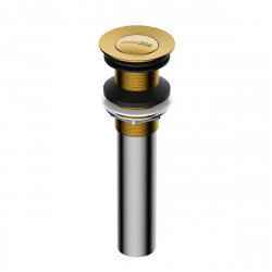 Донный клапан для раковины WasserKRAFT A252 ( золото матовое)