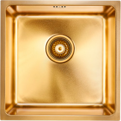 Мойка кухонная Paulmark Lassan PM304444-BS 440*440 мм (брашированное золото)