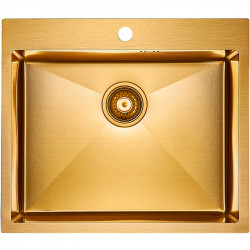 Мойка кухонная Paulmark Brim PM215951-BG 590*510 мм (брашированное золото)