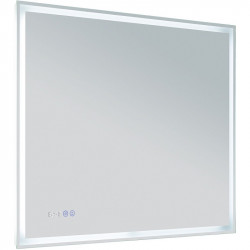 Зеркало Aquanet Оптима 288966 900*750 мм (белый матовый) с LED подсветкой