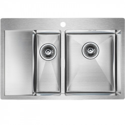 Мойка кухонная Paulmark Liga PM227851-BSR 780*510 мм (брашированная сталь)