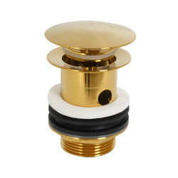 Донный клапан для раковины Cezares Eco ECO-SAT-BORO (брашированное золото)
