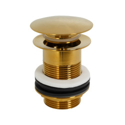 Донный клапан для раковины Cezares Eco ECO-SC-BORO (брашированное золото)