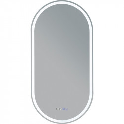 Зеркало Aquanet Монте 288970 500*1000 мм (белый матовый) с LED подсветкой