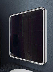 Зеркальный шкаф Art&Max Verona AM-Ver-800-800-2D-L-DS-F 800*800 мм (LED) L