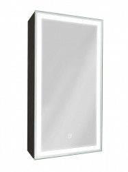 Зеркальный шкаф Art&Max Techno AM-Tec-350-650-1D-R-DS-F-Nero 350*650 мм (LED) R