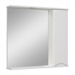 Зеркальный шкаф Runo Афина 00-00001172 80 см (белый)