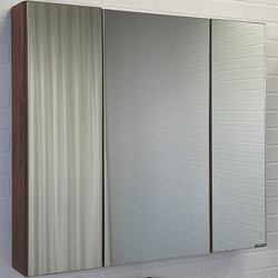 Зеркальный шкаф Comforty Соло 00-00010980 90 см (дуб тёмно-коричневый)