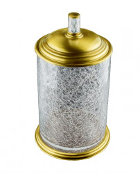 Ведро для мусора Boheme Murano Cristal 10914-CRST-G (золото/стекло)