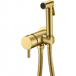 Гигиенический душ со смесителем Boheme Uno 467-MG (золотой матовый)
