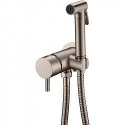 Гигиенический душ со смесителем Boheme Uno 467-NB (никель)