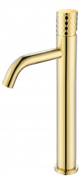 Смеситель для раковины-чаши Boheme Stick 122-GG (золотой)