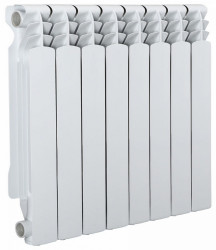 Радиатор алюминиевый AZARIO AL500/100 8 секций, белый (AL500/100/8)