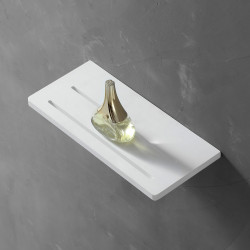 Полка для ванной комнаты Abber Stein AS1653 310*140 мм (белый)