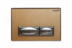 Кнопка смыва Creavit Design GP4008.00 (золото/нержавеющая сталь)