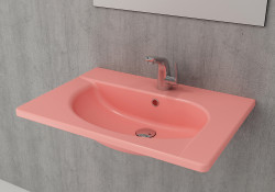 Раковина подвесная Bocchi Taormina Arch 1009-032-0126 650*450 мм (розовый матовый)