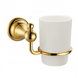 Стакан для ванной комнаты Azario Elvia AZ-91106G (золотой)