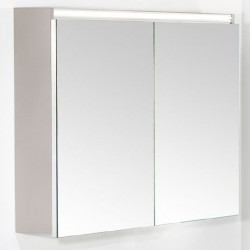 Зеркальный шкаф ArmadiArt Vallessi 547-C 800*650 мм (LED) кашемир матовый