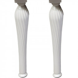 Ножки для тумбы ArmadiArt Vallessi Avangarde Spirale 848-W-35 (белый) 2 шт.