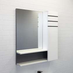 Зеркальный шкаф Comforty Нарва 00-00001285 700*800 мм (белый)
