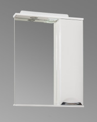 Зеркальный шкаф Briz 362 02-11060-00 02 БЕЛ 600*820 мм (LED) белый R