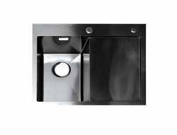 Кухонная мойка Santrek Aqua L D6050HLB 600*500 мм (чёрный) 