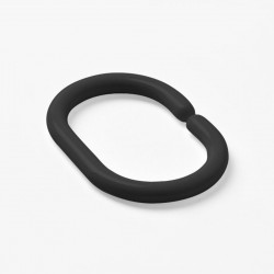 Набор колец для шторы в ванную IDDIS Optima Home RID013P (черный)