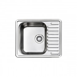 Кухонная мойка IDDIS Strit STR58SDi77S 585*485 мм (сатин) с сифоном