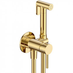 Гигиенический душ со смесителем AQUAme Siena AQM6217GG (золото)