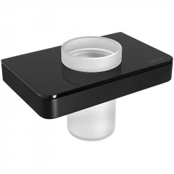 Стакан для ванной комнаты Lemark Glass Line 9732036 (черный матовый)
