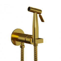 Гигиенический душ со смесителем Paini Castello Round CAPJ442R (золото брашированное)