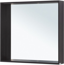 Зеркало Allen Brau Reality 1.32018.BB 800*750 мм (LED) чёрный браш
