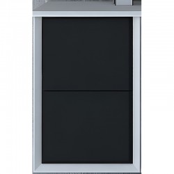 Шкаф Cezares Bellagio 54718 35 см (графит матовый/белый) подвесной