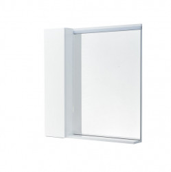 Зеркальный шкаф Aquaton Рене  L 80 см (белый/грецкий орех)
