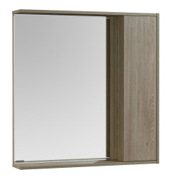 Зеркальный шкаф Aquaton Стоун R 80 см (сосна арлингтон)