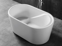 Ванна акриловая Abber AB9277 130*75 см (белый)