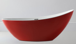 Ванна акриловая Abber AB9233R 184*79 см (красный)