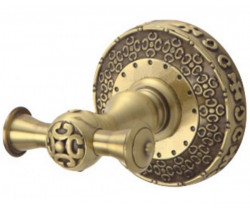Крючок двойной для ванной комнаты Zorg Antic AZR-02 BR,бронза